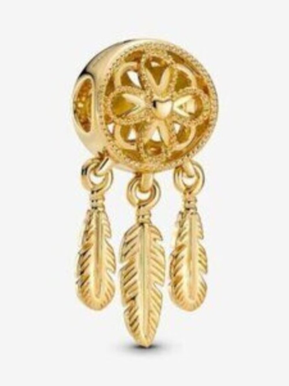 Gold Dreamcatcher Dangle Charm